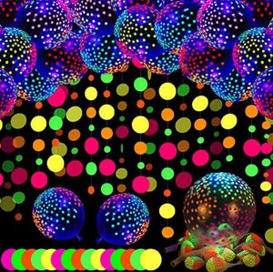 Украшение вечеринки точка светящиеся воздушные шары неоновый латекс