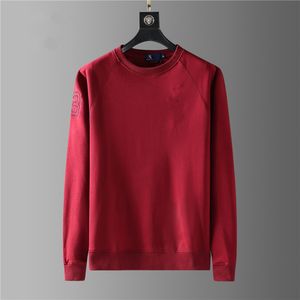 Wholesale 2083 Fall/Winter New Polos Shirts European and American Men's Long Sleeve Casual Colorblock Cotton Large Size Embroidered Fashion T-Shirt S-2XL