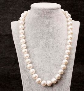 Naturalny mm oryginalny biały naturalny hodowany naszyjnik z perłami słodkowodnej AAA
