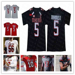 WS American College Football Wear NCAA Texas Tech TTU Football Jersey Custom Alan Bowman Henry Colombi Merriweather Sarodorick Thompson Erik Ez