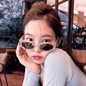 Sunglasses Jennie With The Same French Retro Net Red Snake Black Cat Eye High-end Glasses Women