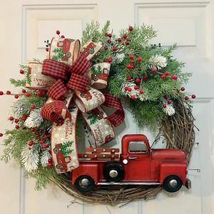 Decorative Flowers Wreaths Dried Home Decorations Christmas Ornaments Truck Window House Number Farmhouse Hanging Door Hanger