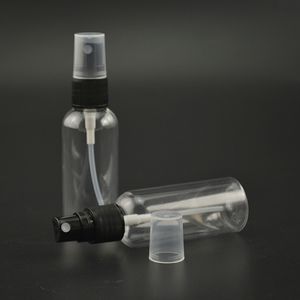 Empty Plastic Spray Bottle Makeup Perfume Atomizer Container 10ml-150ml with White Or Black Cap