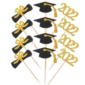 Festliche Lieferungen Abschluss-Topper, Party-Kuchen, Cupcake, Absolventen 2022, Kappen-Dekorationen, Topper, College-Schule, Highclass-Absolvent, Glückwunsch
