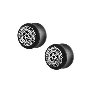 Solid Ear Plug Tunnels Body Piercing Wooden Ear Gauges for Both Men and Women