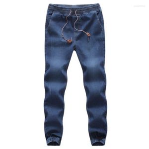 Men's Jeans Men's Wholesale 2022 Korean Fashion Men Causal With Elastic Band Harem Drawstring Leg Loose Denim Stylish Plus Size