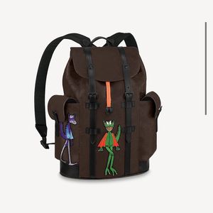 Carteira de mochila de designer masculino christopher eclipse reverso de grande capacidade Bolsa de têndos bolsas de viagem bolsas de couro de lona
