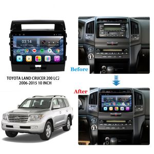 10 tum multimedia-spelare autoradio backup peksk￤rm bilvideo stereo10inch din wifi kamera f￶r Toyota Land Cruiser