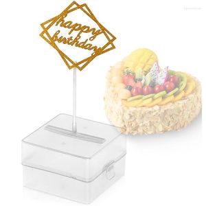 Świąteczne zapasy wielokrotnego użytku pudełko pudełko z okazji urodzinowego ciasta przyciągającego na imprezę deco 85la