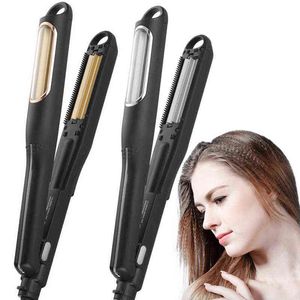 Hair Curlers Straighteners Fully Automatic Corrugation Flat Iron Hair Curler Curling Irons Straightener Curly Iron Tongs Hair Waver Crimpers Curlers T220916