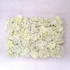 Party Decoration 40x60cm Silk Rose Flower Wall Wedding Backdrop Champagne Artificial Romantic Decor