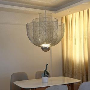 Chandelier Crystal Nordic Hanging Pendant Lights Modern Italy Design Metal Grid Lampara LED Chandeliers Lamp Dining Restaurant Hanglamp