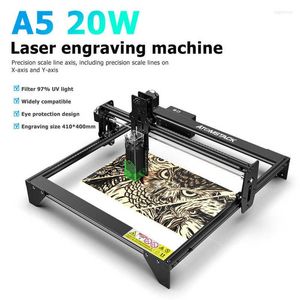 Yazıcılar Atomstack A5 20W Lazer Gravor CNC Kesici Hızlı Montaj Tam Metal Yapısı Sabit Odaklı Göz Koruması 410x400