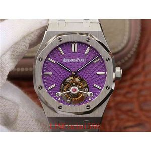 ساعة فاخرة للرجال الساعات الميكانيكية Roya1 0AK Series 26522 TRUE TOURBILLON MANUAL REAL RIS