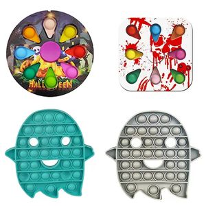 Spinner Zappeln Spielzeug Prime Push Blase Halloween Spielzeug Kürbis Leuchtende Geister Clown Kinder Mentale Arithmetik Puzzle Desktop Bauble Stress abbauen Autismus ZM920