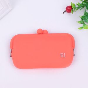 Coin Purses Candy Color Rubber Silicone Pouch Purse Wallet Glasses Cellphone Cosmetic Bag Case For Women Girls