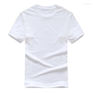 Мужские рубашки с твердым цветом оптом черные белые мужчины хлопковые футболки с брендом бренд.
