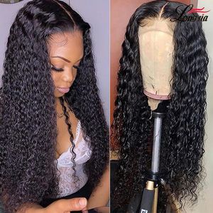 360 250% кружевные парики с передним человеческими волосами с детскими волосами Deep Wig Wig 4x4 Керш -парики remy curly Human Hair Wigs