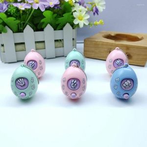 Party Masks 6 PCS/Lot Mini Mora Device Fair Finger Guessing Game Rock Paper Scissors Spela Toy Round Egg Delicate and Funny Key Chain Pendant