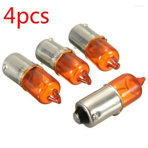 4st/Lot Super Bright Universal 12V 21W Amber Auto Motorcykel Motorcykel Scooter Mini -miniatyrindikatorlampor Glå