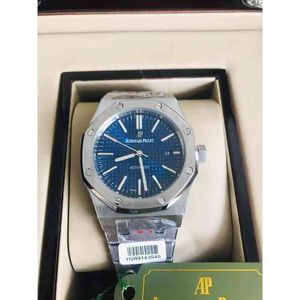 Japońska seria ruchu Automatyczna rozmiar zegarków 41 mm Blue Dial 316L Model stalowy 15400st OO 1220st 03