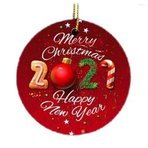 Decorazioni natalizie Ornamenti Accattivante motivo a cartoni animati Decorazioni per feste in ceramica per albero di Natale per la casa