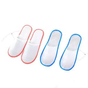 Hotel Room Disposable Slippers Non-Woven Fabric Five-star Hotels Inn Homestay Home Non-slip Breathable Wicking Relieve Fatigue Anti-radiation C0920