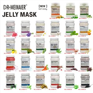 Maschera per il viso in gelatina ai 24 gusti Organic Brighten Cleansing Peel Off Powder Natural Moisture Mask Powde