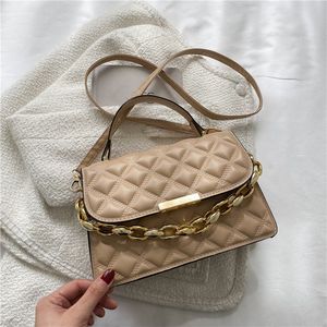 HBP Çanta Kadın Minimalist Sensör Kabuğu Küçük Kare Beyaz Khaki ve Kırmızı Çantalar Akrilik Crossbody Omuz Çantası