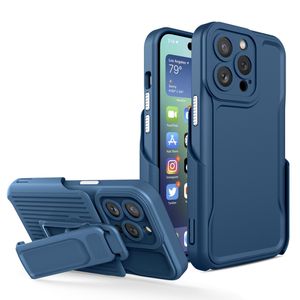 Drop Protection Hybrid Belt Clip Holster Kickstand Falls f￶r iPhone 14 Pro Max 13 12 11 F￤stet Holder Stand Telefon Cover Funda