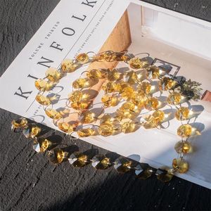 Party-Dekoration, 0,5/1 Meter, Girlandenstrang, Goldring, hängender Kristallglas-Perlenvorhang, Diamantketten, Baum, Hochzeitsdekoration