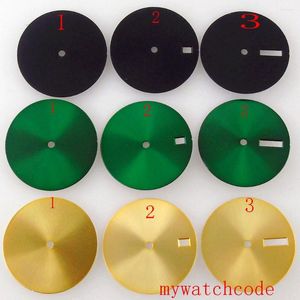 Watch Repair Kits 29mm Black Green Yellow Dial Face For NH35 NH36 MIYOTA 8215 821A ETA 2836 2824 Mingzhu 2813 Automatic Movement