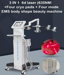Mocne 6D Lipo Laser Liposuction Maszyna Przesunięcia Materia tłuszczu Mróz EMS Dokręcenie Technologia skóry Cryolipoliz Obróbka Kształtowanie Body Urządzenie Duża promocja