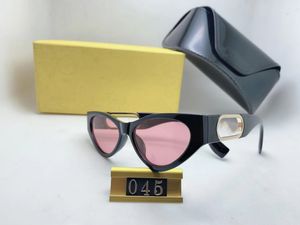 New 2022 women's sunglasses For Women Summer Cat Eye popular Style Anti-Ultraviolet Retro Plate Cat Eyes Womens Invisible Frame Glasses Whit Box
