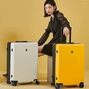 Walizki Wysokiej jakości Materiał PC Material Travel Suitcase Spinner Marka Hard Trolly Case Rolling Bagaż 20 „22” 24 