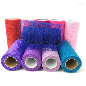 Parti dekorasyonu 1pcs/lot 15cmx10yards dantel kumaş rulo için tutu etek düğün organze lazer diy doğum günü malzemeleri