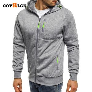 Erkek Hoodies Sweatshirts Covrlge Bahar Erkek Ceketleri Kapşonlu Palto Sıradan Fermuarı Sweatshirts Erkek Takip Moda Ceket Erkek Giyim Dış Giyim MWW148 220919