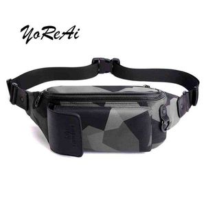 Yorai Fashion Casual Diagonal Chest Bag Multifunctional Mobile Phone Bags Belt Poush Money Phone Sports Bags Waist Packing J220705