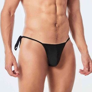 Men's Sexy Tether Swim Briefs Thong Swimwear Sissy Lingerie Desmiit J220913