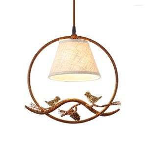 Kolye lambaları Art Deco Pinecone Kuş Işıkları Oturma Odası Mutfak Vintage Loft Dekor Yemek asılı lamba LED Işık Armatürleri