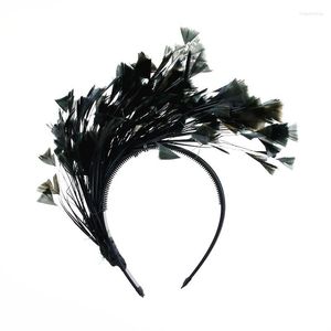 Hair Accessories Winter Feather Full Head Girls Party Cute Cool Hairbands Headbands-DWSAZ