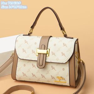 Borsa a tracolla da donna di marca all'ingrosso 5 colori borsa stampata classica borsa semplice in pelle borsa portamonete per cellulare zaino moda in pelle a due piani 729631 #