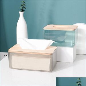 Scatole di tessuto Tovaglioli 2021 Scatola Car Toilet Pum Home Soggiorno Decorazione Camera da letto Cucina Desktop Nordic Storage Drop Delivery Garden Dhstv