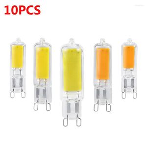 10pcs G9 LED Bulb 220V 5W 7W 10W COB Lamp Glass Light For Home Spotlight Chandeliers Replace Halogen Lamps Super Bright