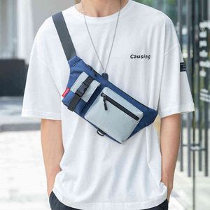 Yorai New Oxford Chest Bag Men Brand Small Waist Bagsスポーツヒップホップメッセンジャーポーチ女性ファッショントレンドクロスボディパックj220705