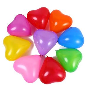 10 -calowy impreza świąteczna wystrój balony Love Red Heart Ballon lateksowy balon na wesele walentynki miłość dekoracja globos hurtowa