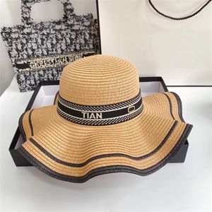 Женская дизайнерская соломная шляпа модная шляпа для мужчин Женщина Шляпа Шляпы летние шляпы на открытые пляжные шляпы стиль cy203m