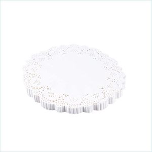 Mats Pads 140 Pcs 8.5 Inch Round Lace Decorative Paper Placemats Doilies For Cakes Desserts Baked Treat Display Drop Delivery 2021 H Dhl4S