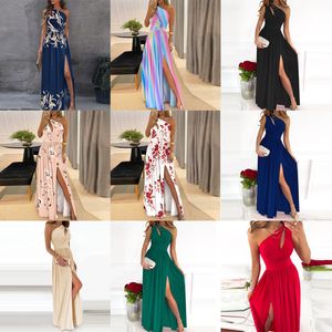Casual Dress Fashionable Print One-shoulder Dress for Women