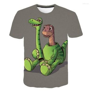 Skjortor Summer Children's 3D Printing Animation T-shirt Western Funny Boys and Girls Casual bekv￤mt